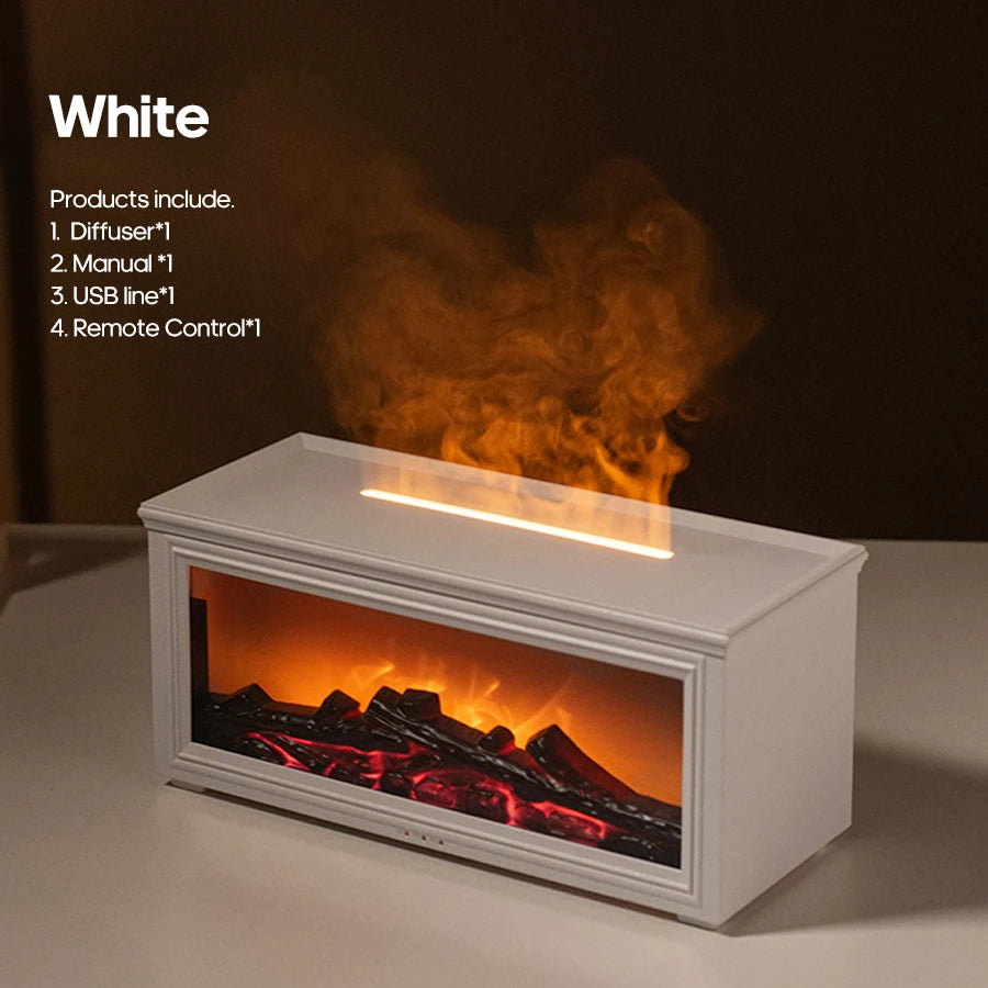 BlazePure® Simulated Fireplace Flames Aroma Diffuser
