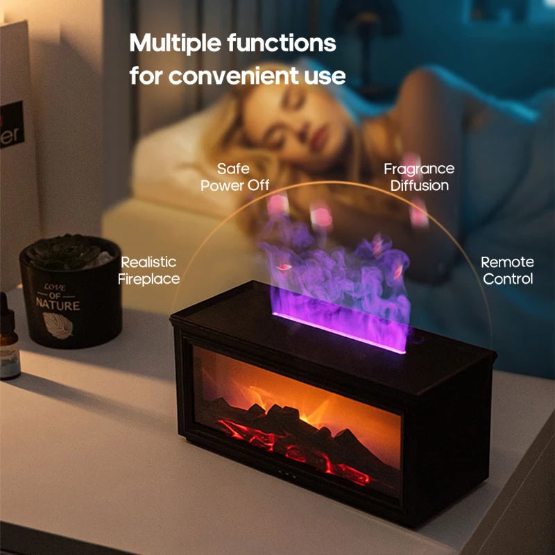 BlazePure® Simulated Fireplace Flames Aroma Diffuser