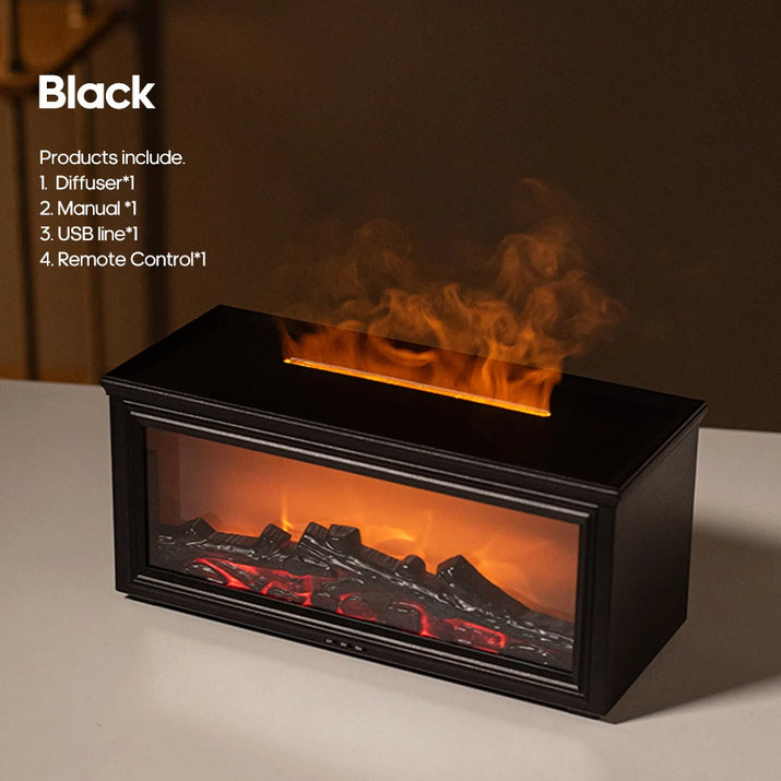 BlazePure® Simulated Fireplace Flames Aroma Diffuser 
